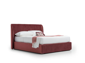 SCIROCCO - Storage bed with upholstered headboard by Santalucia Mobili - view 2